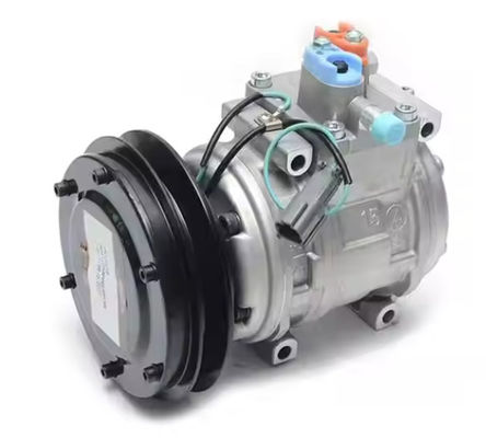 PC200-6 खुदाई एयर कंडीशनर कंप्रेसर 20Y-979-D380 10PA15C R134A 24V एसी कंप्रेसर