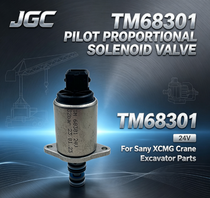 स्टार ज़ेबरा TM68301 खुदाई करने वाले हिस्से खुदरा उद्योगों के लिए Sany XCMG क्रेन 24V के लिए नए थॉमस पायलट आनुपातिक सोलनॉइड वाल्व