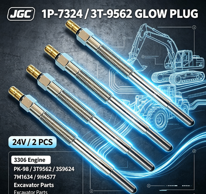 1P-7324 3T-9562 24V चमक प्लग 2 PCS 3306 इंजन SONOCMP डीजल चमक प्लग PK-98 3T9562 3S9624 7M1634 9H4577 खुदाई भागों के लिए