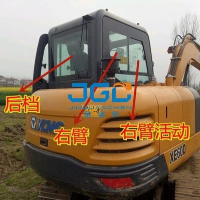 XE60D एक्सकेवेटर फ्रंट विंडशील्ड फ्रंट लोअर डोर स्काईलाइट राइट आर्म टेम्पर्ड ग्लास