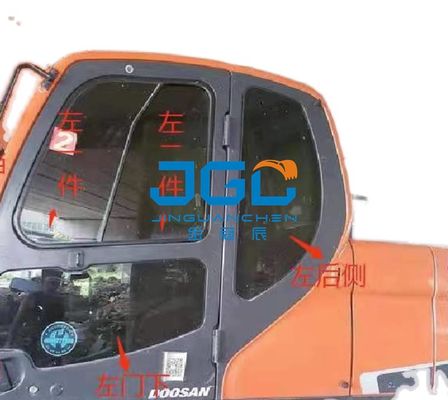 DX225-9C 75 260 एक्सकेवेटर ग्लास फ्रंट विंड गियर स्लाइडिंग विंडो का दाहिना हाथ टेम्पर्ड है