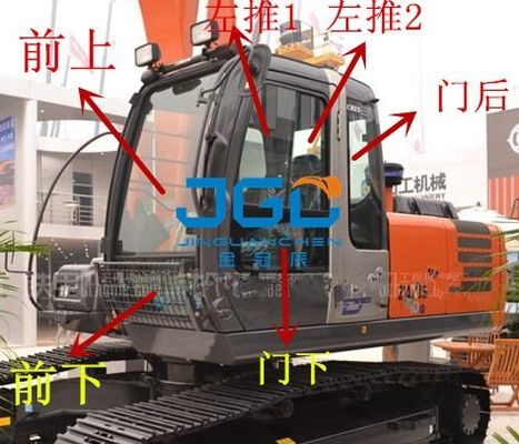ZX360 210 240 200-3G खुदाई मशीन सामने और पीछे गियर बाएं और दाएं दरवाजे, ऊपरी और निचले विंडशील्ड