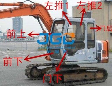 EX60-2 120 300 200-3 खुदाई पूर्ण कार ग्लास आगे और पीछे बाएँ और दाएँ दरवाज़े की विंडशील्ड