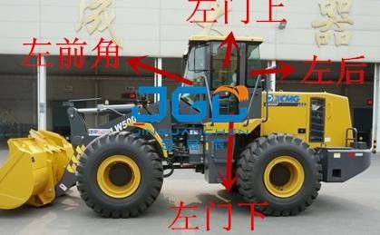LW500F लोडर फ्रंट गियर रियर ब्लॉक बाएं और दाएं दरवाजे और खिड़कियां ऊपरी और निचले पक्ष कोण विंडशील्ड