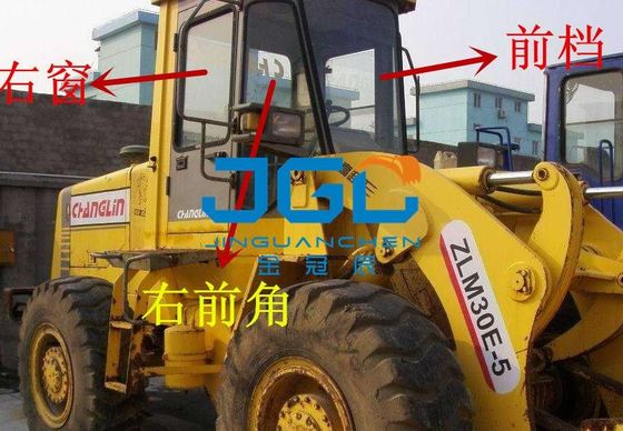 ZLM30E-3 ZLM30E-5 लोडर फ्रंट स्टॉप और रियर स्टॉप बाएँ और दाएँ विंडो ग्लास