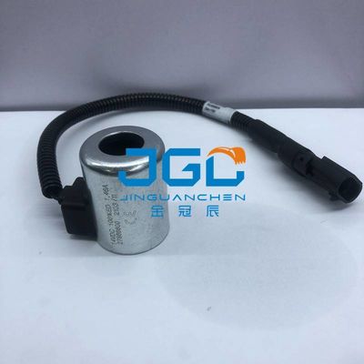 पायलट सेफ्टी लॉक सोलेनोइड वाल्व कॉइल 12v 24v XE135 XE150 XE215 XE245 XE305 एक्सकेवेटर सहायक उपकरण 1019 के लिए