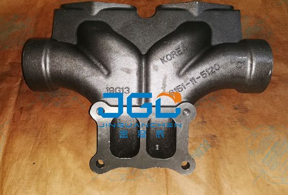 प्रीमियम स्टेनलेस स्टील उत्खनन निकासी प्रणाली निकासी Manifold 6151-11-5120