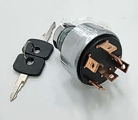 9G-7641 4 तार इग्निशन स्विच खुदाई के लिए स्पेयर पार्ट्स 4 लाइन इग्निशन कुंजी के साथ प्रारंभ स्विच