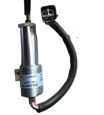24v हाइड्रोलिक स्टॉप सोलेनोइड मूल 11N6-66090-24 उत्खननकर्ता ईंधन स्टॉप बंद करना सोलेनोइड इंजन पार्ट्स