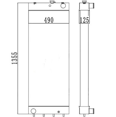 208-03-7511-8 PC450LC-8 PC450-7EO PC450LC-7EO खुदाई रेडिएटर