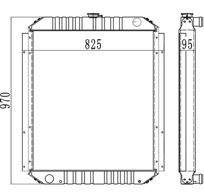 उत्खनन रेडिएटर PC200-6 PC210-6 PC200LC-6 PC210LC-6 20Y-03-21510