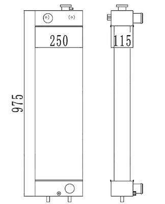 22B-03-13110 PC128-8 PC128-6 PC128US-2 PC138US-2 खुदाई रेडिएटर