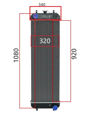 ZAX200-3 ZAX200-3F ZAX210-3 ZAX210H-3 ZAX210H-3F खुदाई रेडिएटर 4650352