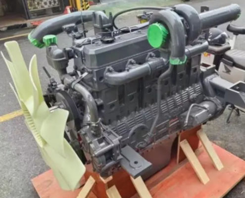 Doosan De12t डीजल इंजन असेंबली De12tis इंजीनियरिंग मशीनरी के लिए उत्खनन इंजन भागों
