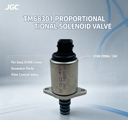स्टार ज़ेबरा TM68301 खुदाई करने वाले हिस्से खुदरा उद्योगों के लिए Sany XCMG क्रेन 24V के लिए नए थॉमस पायलट आनुपातिक सोलनॉइड वाल्व