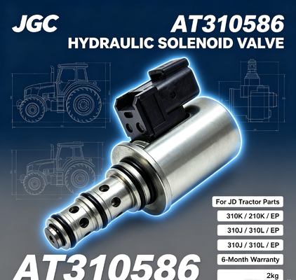 AT310586 जेडी ट्रैक्टर पार्ट्स के लिए नया हाइड्रोलिक सोलेनोइड वाल्व 310K/210K/EP/310J/310L/EP 6 महीने की वारंटी 2kg