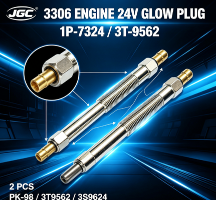 1P-7324 3T-9562 24V चमक प्लग 2 PCS 3306 इंजन SONOCMP डीजल चमक प्लग PK-98 3T9562 3S9624 7M1634 9H4577 खुदाई भागों के लिए