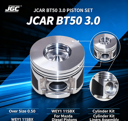 JCAR BT50 3.0 ओवर साइज़ 0.50 WEY1 11SBX Mazda डीज़ल पिस्टन सिलेंडर किट लाइनर लाइनर्स इंजन पिस्टन सेट के लिए असेंबली