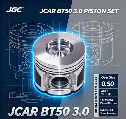 JCAR BT50 3.0 ओवर साइज़ 0.50 WEY1 11SBX Mazda डीज़ल पिस्टन सिलेंडर किट लाइनर लाइनर्स इंजन पिस्टन सेट के लिए असेंबली