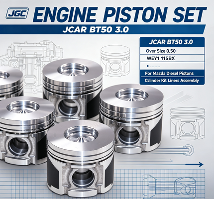 JCAR BT50 3.0 ओवर साइज़ 0.50 WEY1 11SBX Mazda डीज़ल पिस्टन सिलेंडर किट लाइनर लाइनर्स इंजन पिस्टन सेट के लिए असेंबली