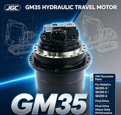 GM35 खुदाई मशीन भागों कोबेलको के लिए हाइड्रोलिक यात्रा मोटर SK200-3 SK200-5 SK200-6 के साथ संगत