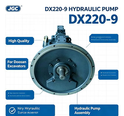 DX220-9 उच्च गुणवत्ता वाली पुरानी शैली हाइड्रोलिक पंप विधानसभा Doosan खुदाई मशीनों के लिए निर्माण मशीनरी भागों