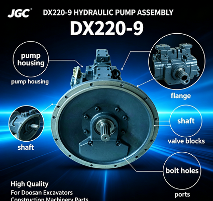 DX220-9 उच्च गुणवत्ता वाली पुरानी शैली हाइड्रोलिक पंप विधानसभा Doosan खुदाई मशीनों के लिए निर्माण मशीनरी भागों